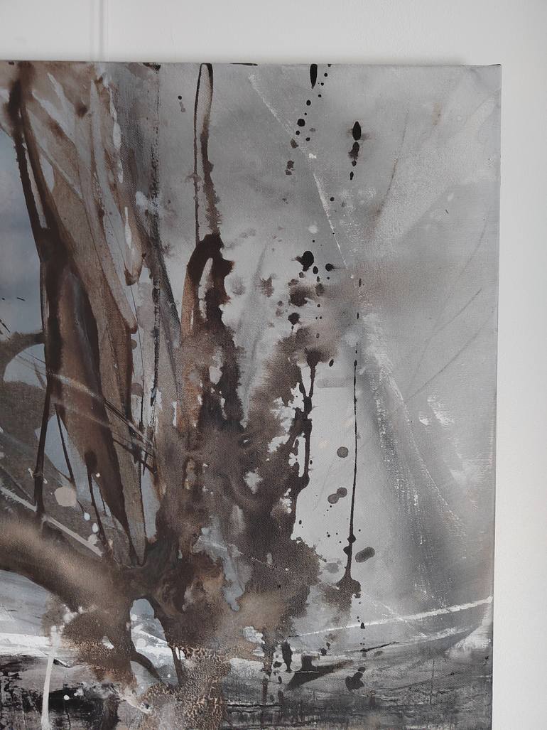 Original Abstract Expressionism Abstract Painting by Jenna Myllykoski