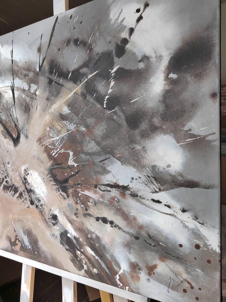 Original Abstract Expressionism Abstract Painting by Jenna Myllykoski