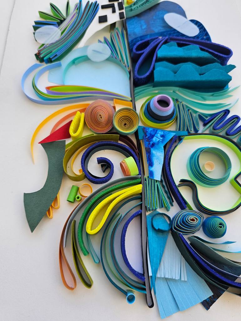 Original Abstract Expressionism Abstract Mixed Media by Priyanka Sagar