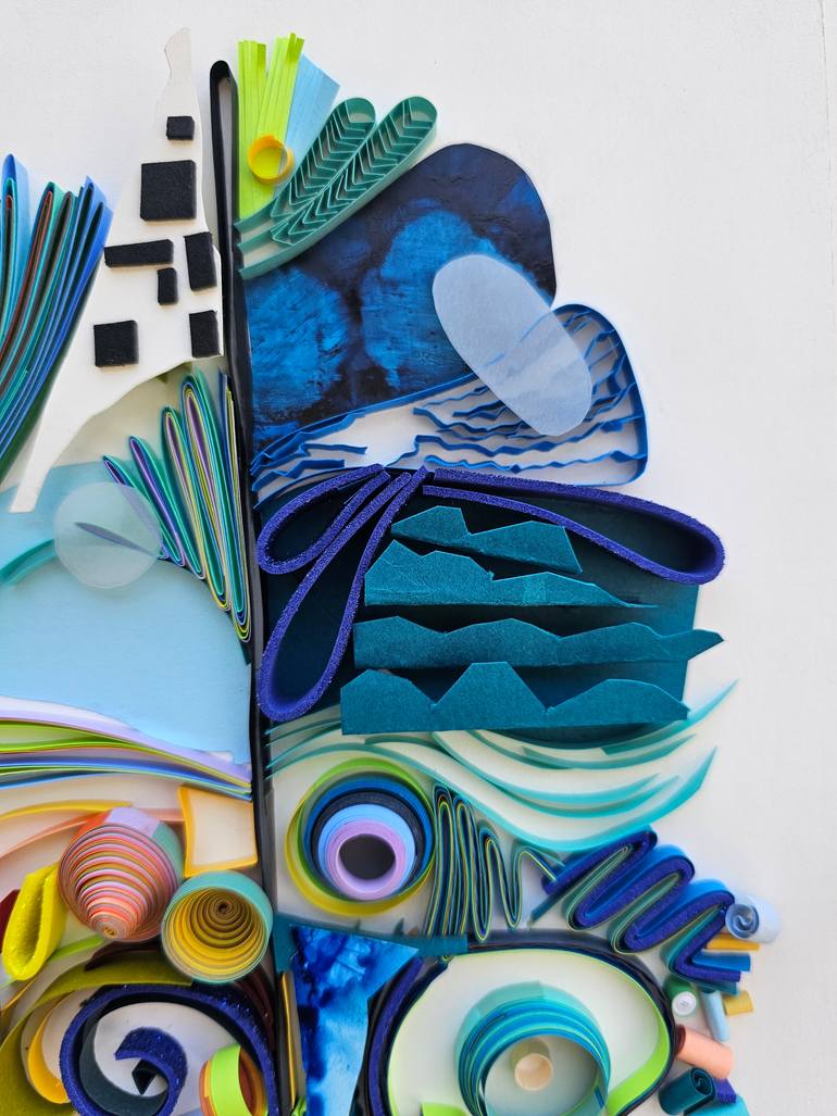 Original Abstract Expressionism Abstract Mixed Media by Priyanka Sagar