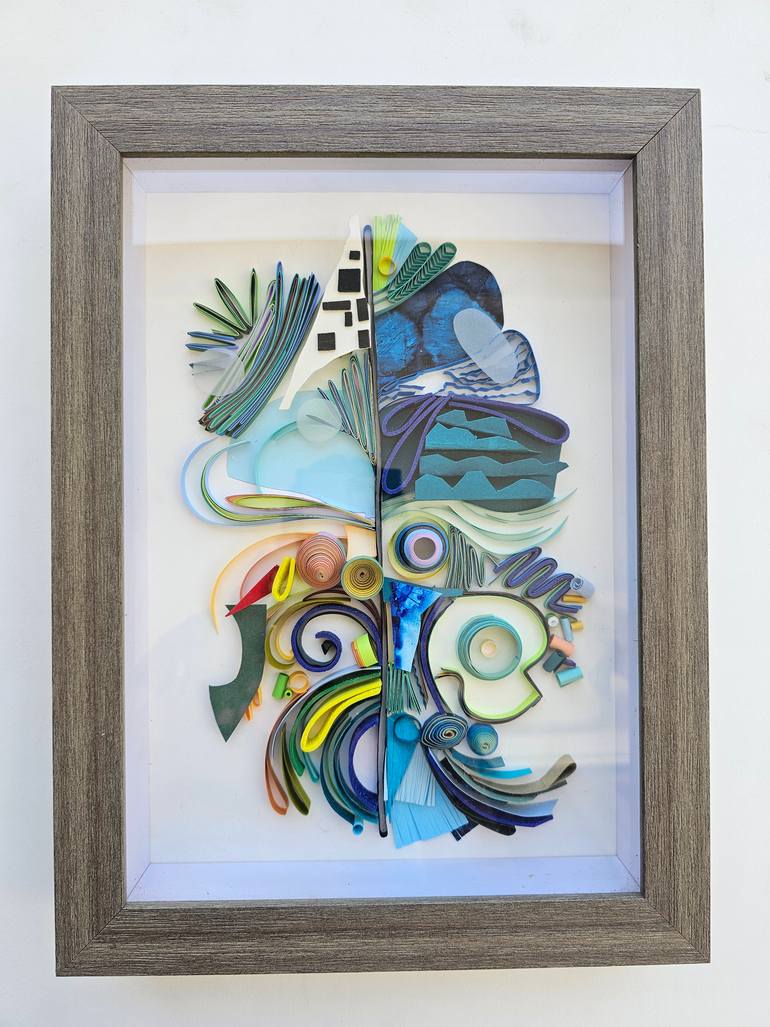 Original Abstract Expressionism Abstract Mixed Media by Priyanka Sagar