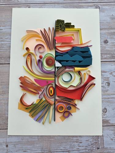Original Abstract Expressionism Abstract Mixed Media by Priyanka Sagar