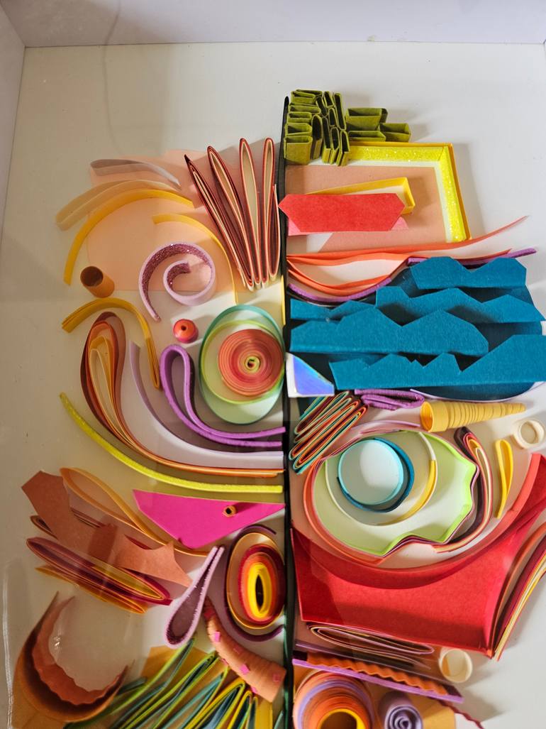 Original Abstract Expressionism Abstract Mixed Media by Priyanka Sagar