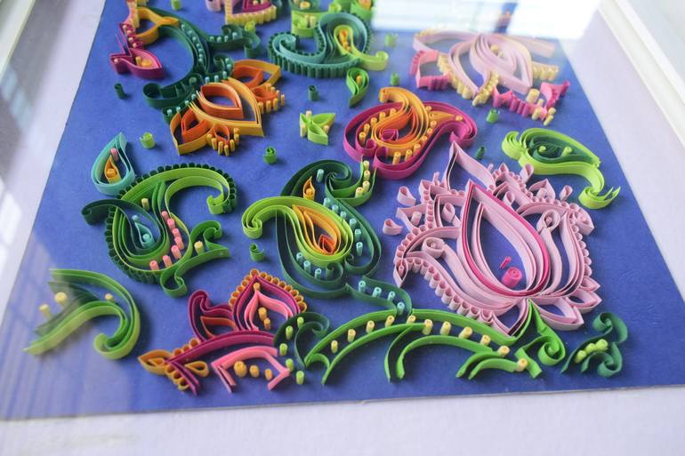 Original Abstract Floral Sculpture by Priyanka Sagar