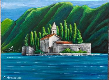 Original Landscape Painting by Christos Mouzeviris