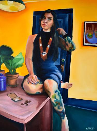 Saatchi Art Artist Tianna Bracey; Painting, “a feminist before her time” #art