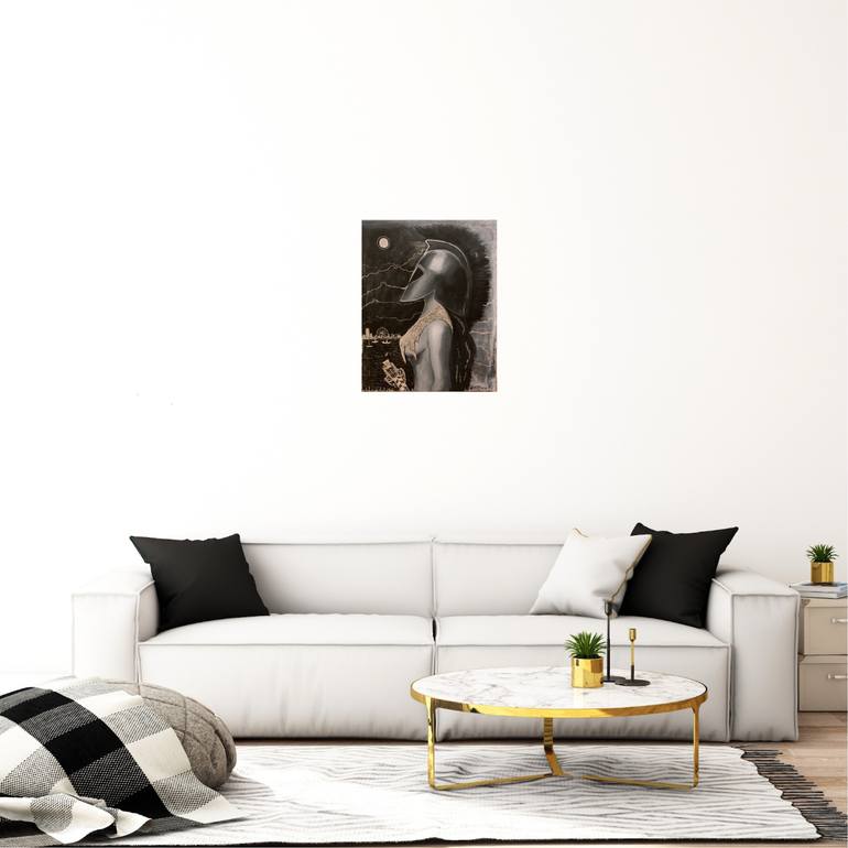 Original Black & White Women Painting by Nadiia Boichenko