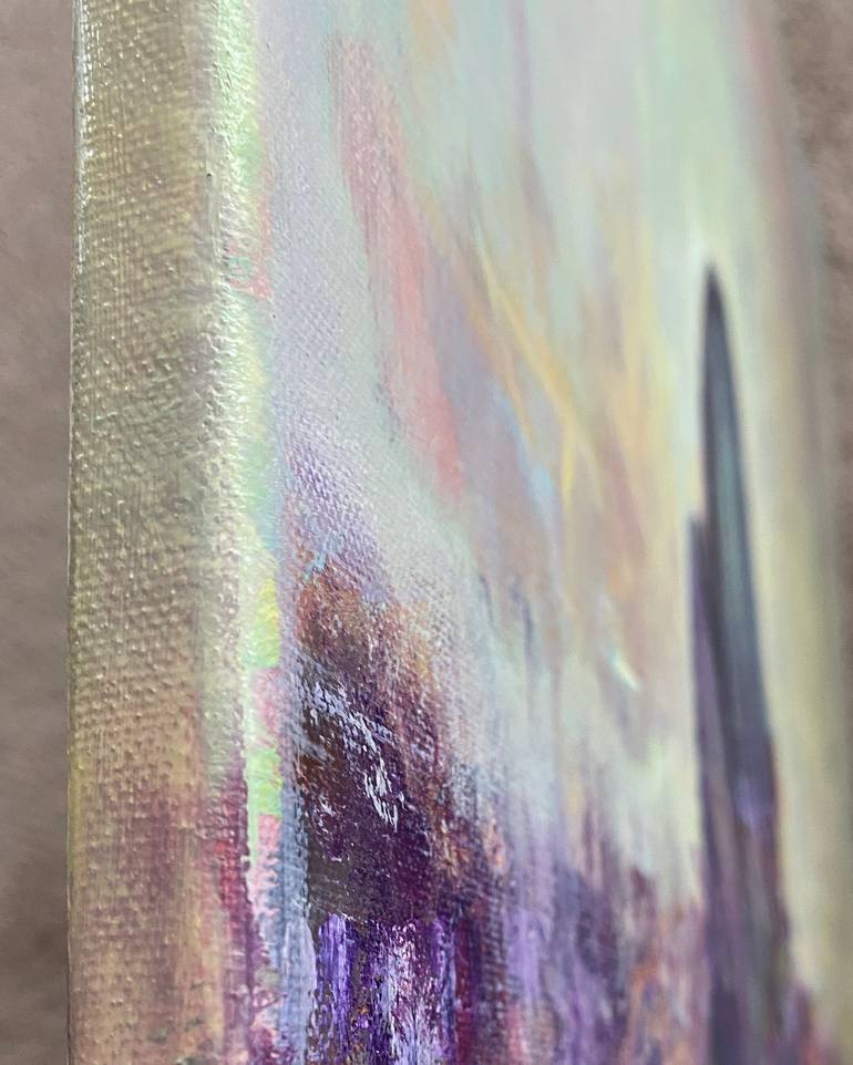 Original Color Field Painting Botanic Painting by Nadiia Boichenko