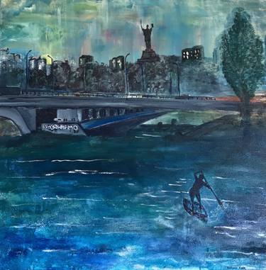 Print of Abstract Cities Paintings by Nadiia Boichenko