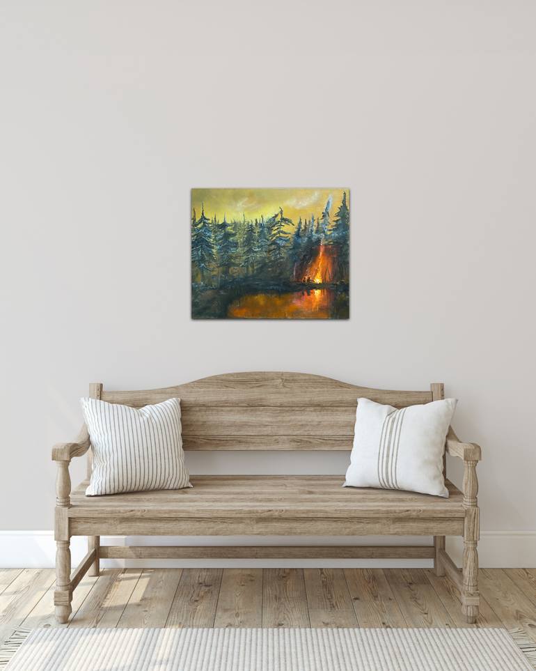Original Figurative Nature Painting by Nadiia Boichenko