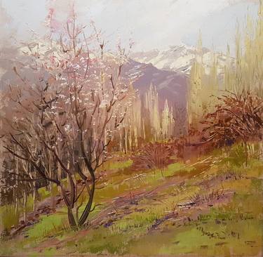 Original Impressionism Landscape Paintings by Nigora Latipova