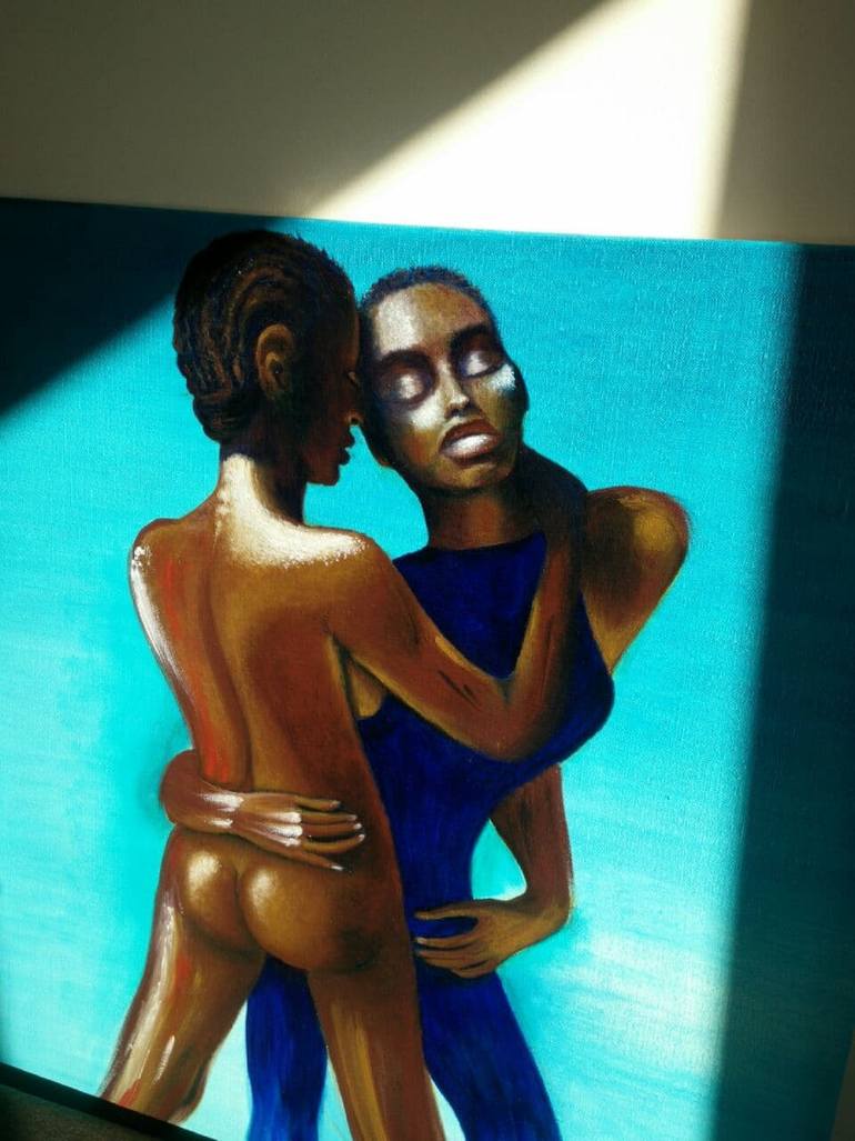 Original Illustration Women Painting by Oksana Sakhno