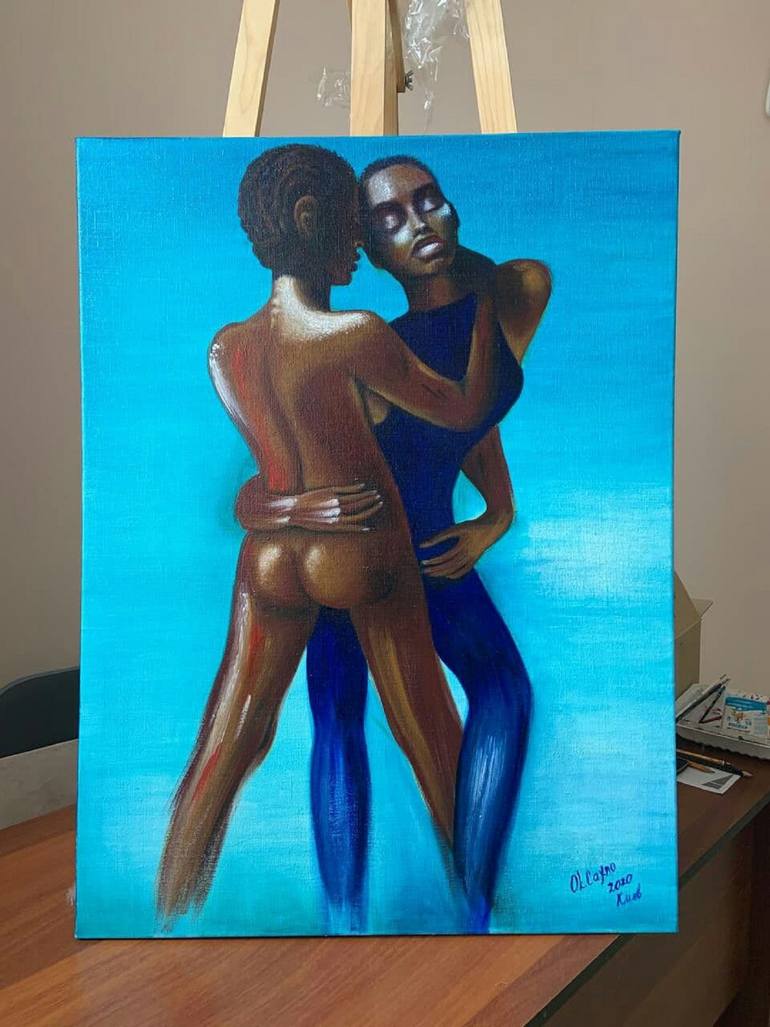 Original Illustration Women Painting by Oksana Sakhno