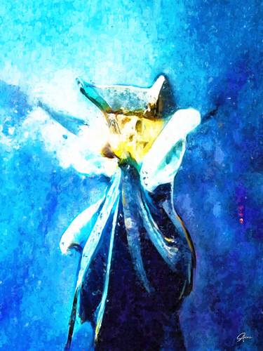 Original Abstract Expressionism Abstract Mixed Media by Aine Paintings
