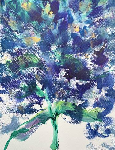 Original Abstract Botanic Paintings by Anette Duensing