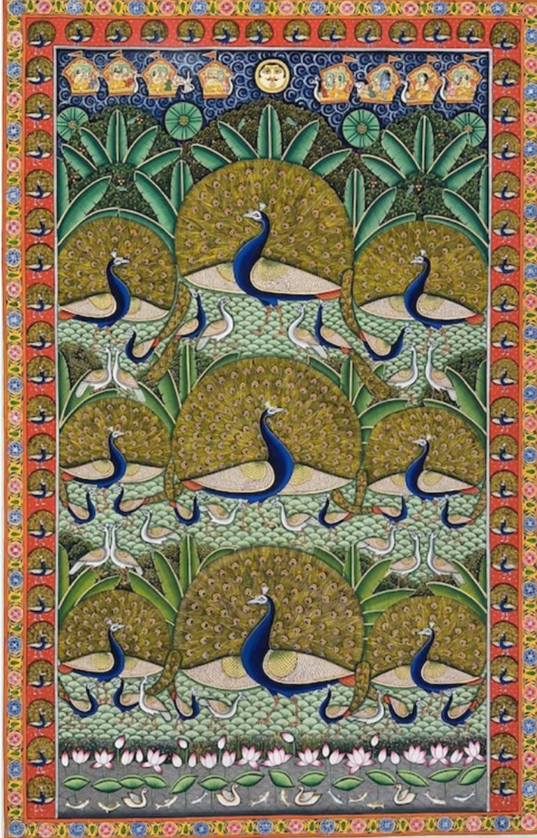 Original Art Deco Religion Painting by Manish Vaishnav