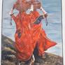 rajasthani lady, Indian painting