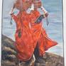 rajasthani lady, Indian painting