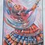rajasthani lady Dancing painting