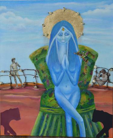 Original Figurative Religious Painting by Linda Cunningham