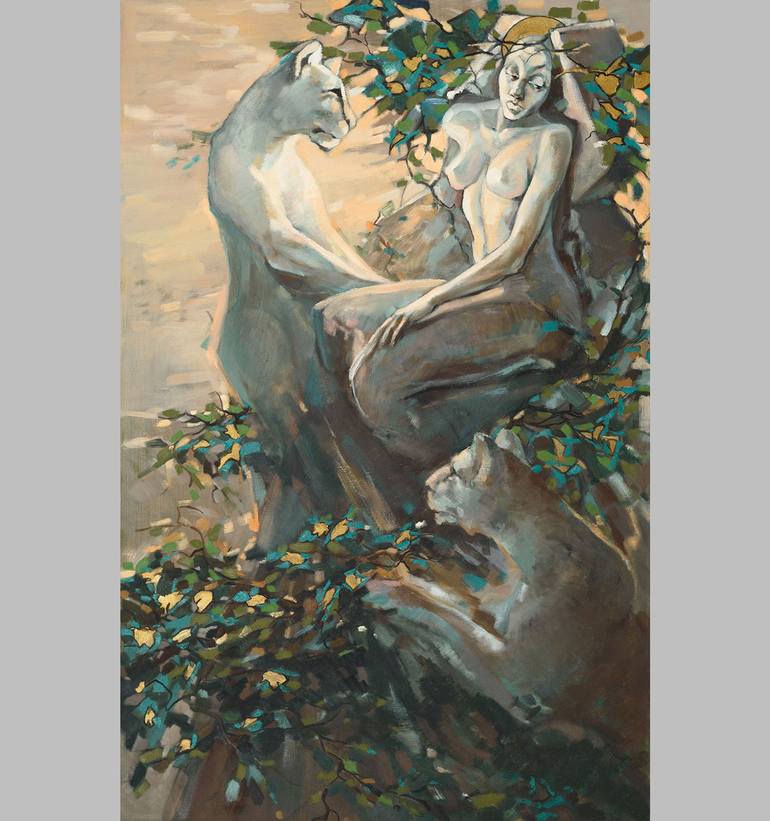 Original Fine Art Love Painting by Kremena Nikolova