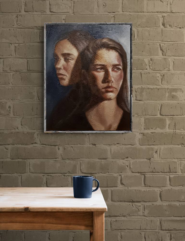 Original Expressionism Women Painting by Artmoods Tp