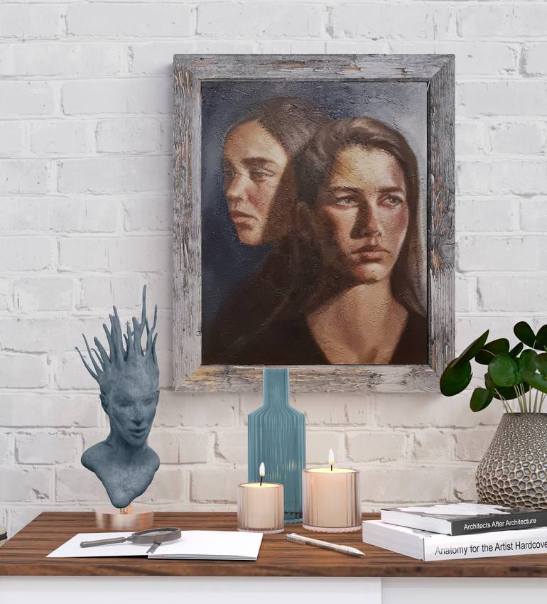 Original Expressionism Women Painting by Artmoods Tp