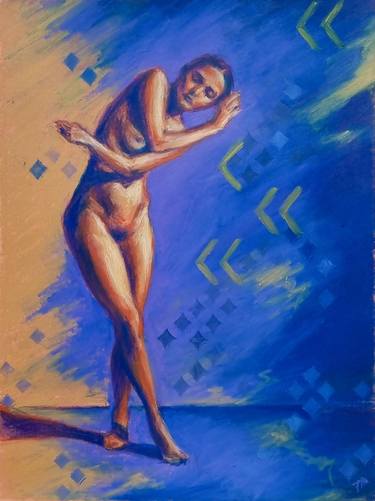 Original Expressionism Nude Drawings by Artmoods TP