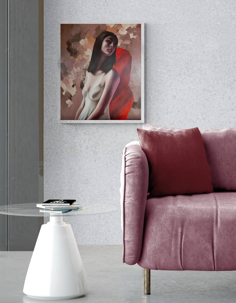 Original Expressionism Women Painting by Artmoods TP