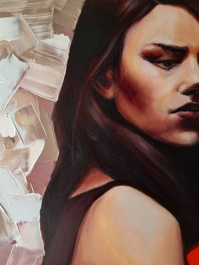 Original Expressionism Women Painting by Artmoods Tp