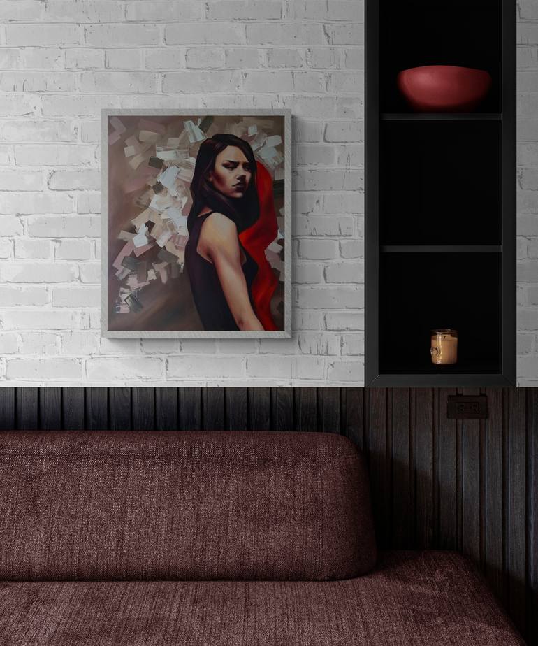 Original Expressionism Women Painting by Artmoods Tp