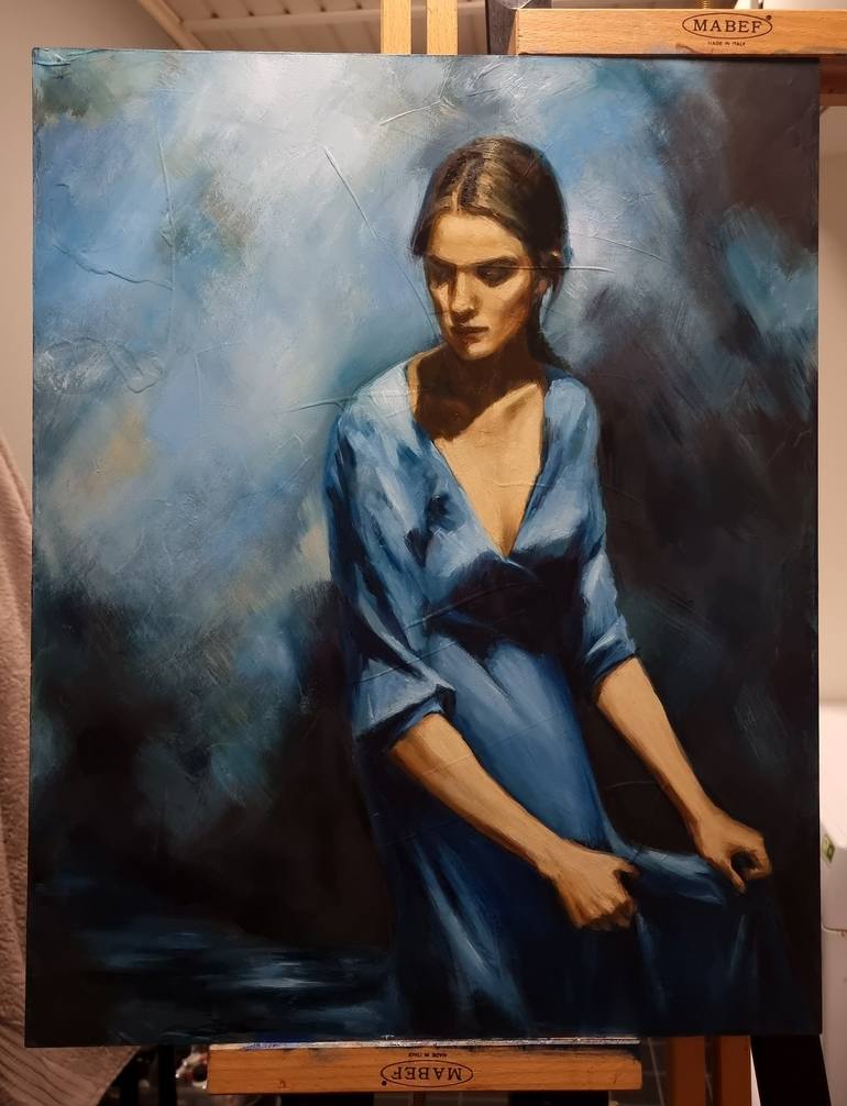 Original Portraiture Women Painting by Artmoods TP