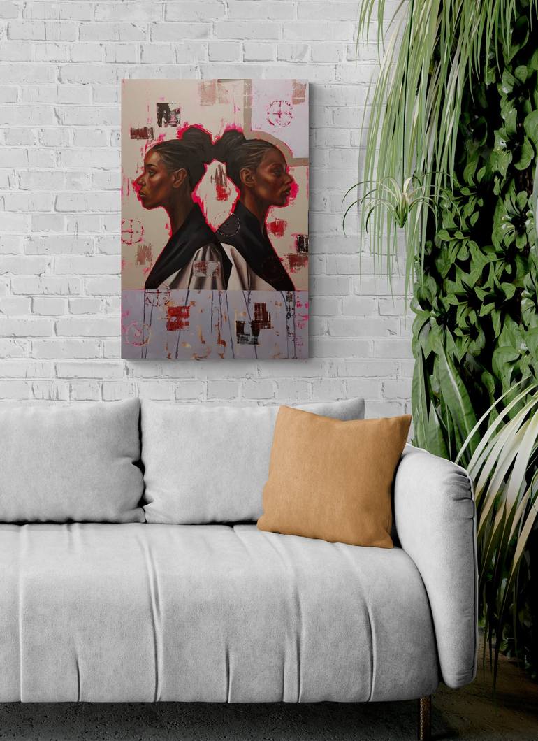 Original Expressionism Women Painting by Artmoods Tp