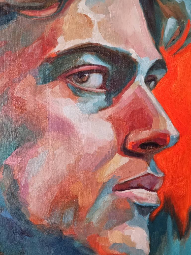 Original Portraiture Men Painting by Artmoods TP