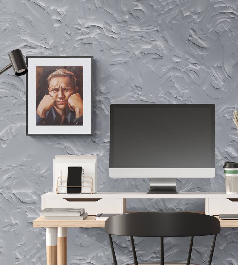 Original Expressionism People Painting by Artmoods Tp