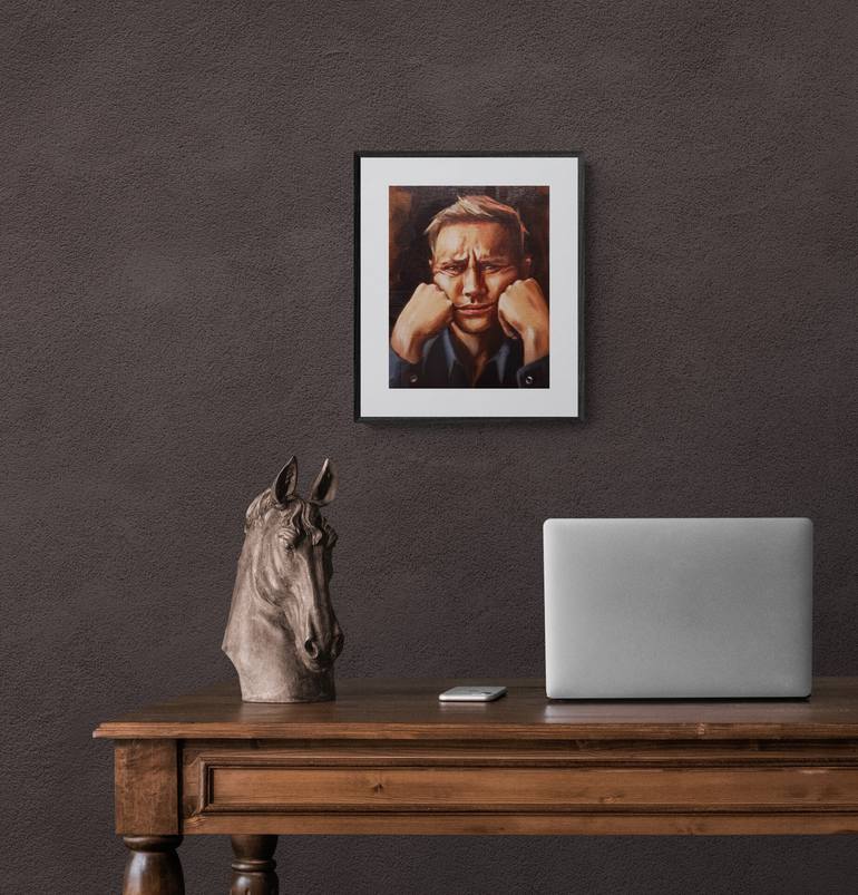 Original Expressionism People Painting by Artmoods Tp