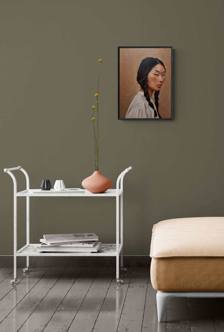 Original Portraiture Women Painting by Artmoods Tp