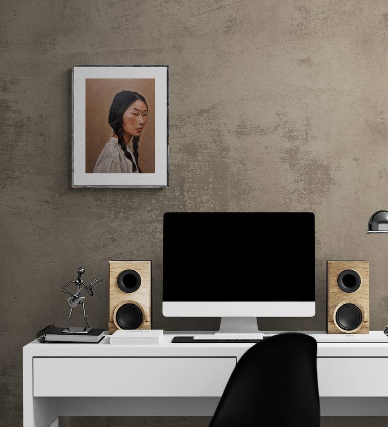 Original Portraiture Women Painting by Artmoods Tp