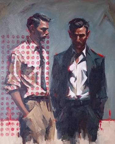 Original Portraiture Men Paintings by Artmoods TP
