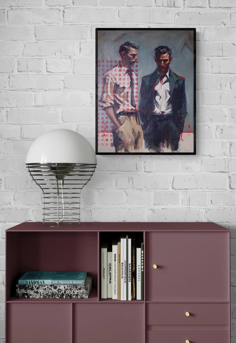 Original Portraiture Men Painting by Artmoods Tp