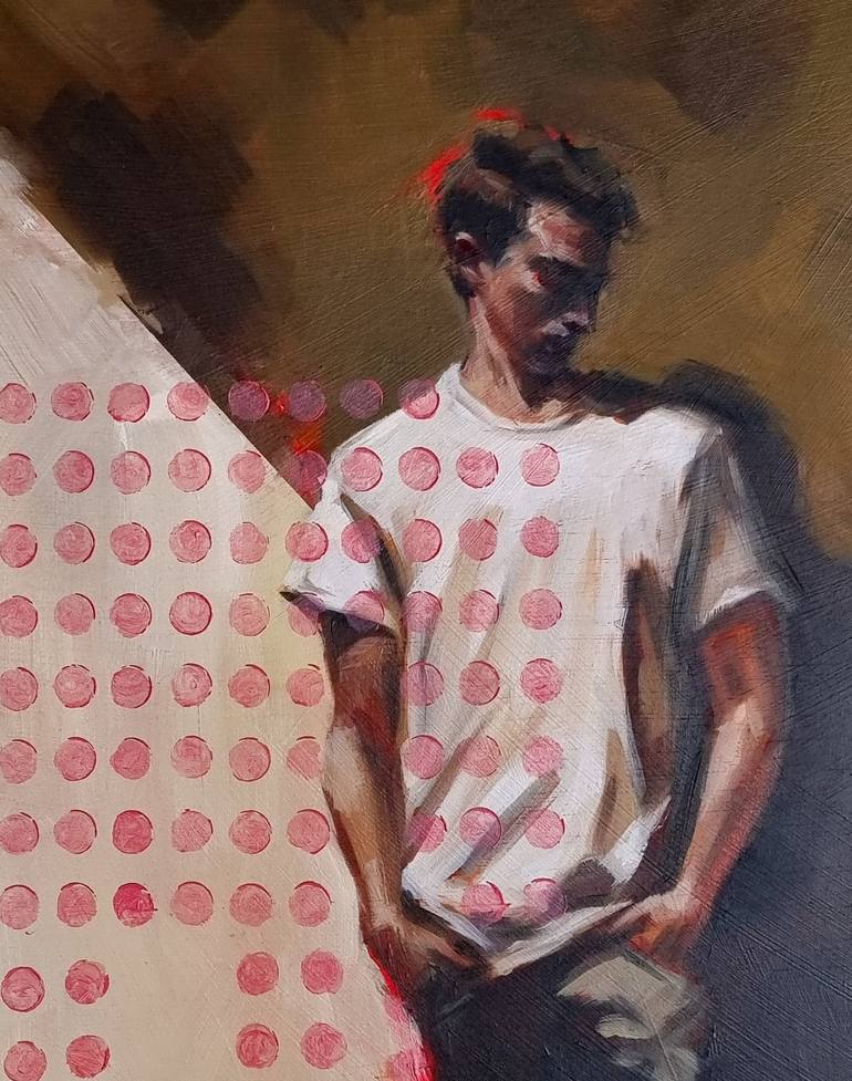 Original Portraiture Men Painting by Artmoods Tp