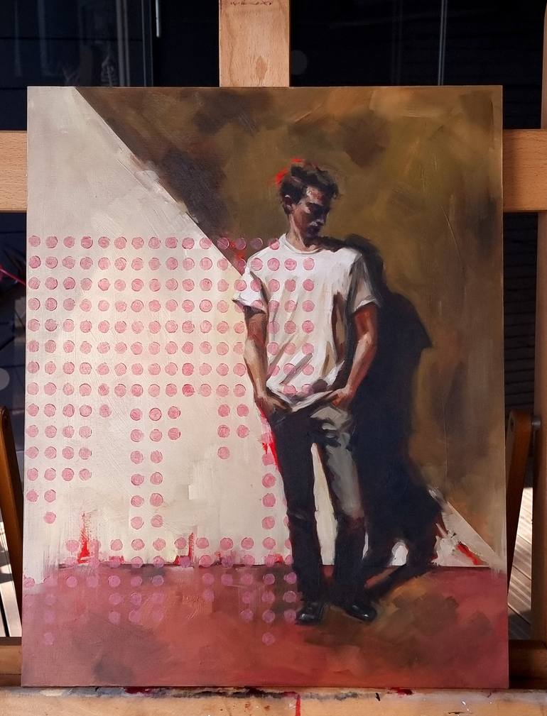 Original Portraiture Men Painting by Artmoods Tp