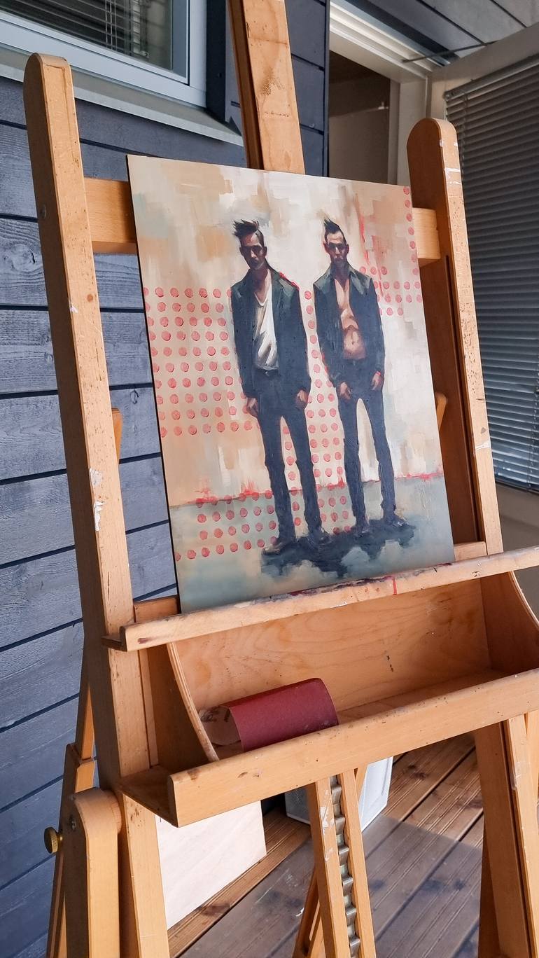 Original Portraiture Men Painting by Artmoods Tp