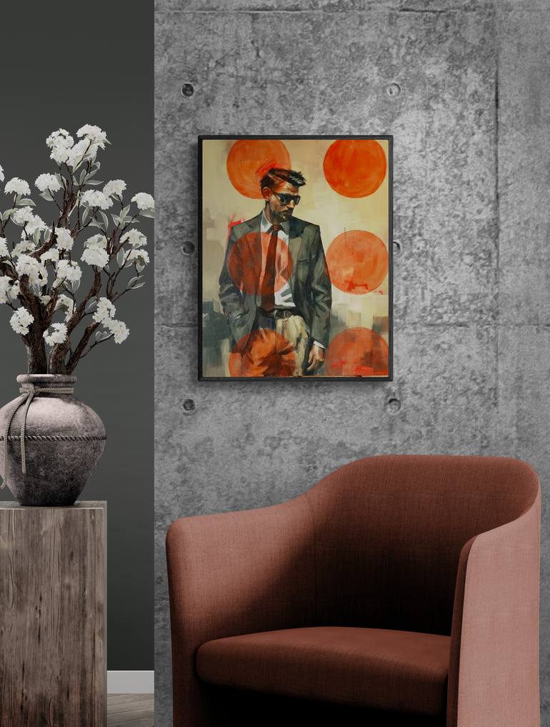 Original Portraiture Men Painting by Artmoods Tp