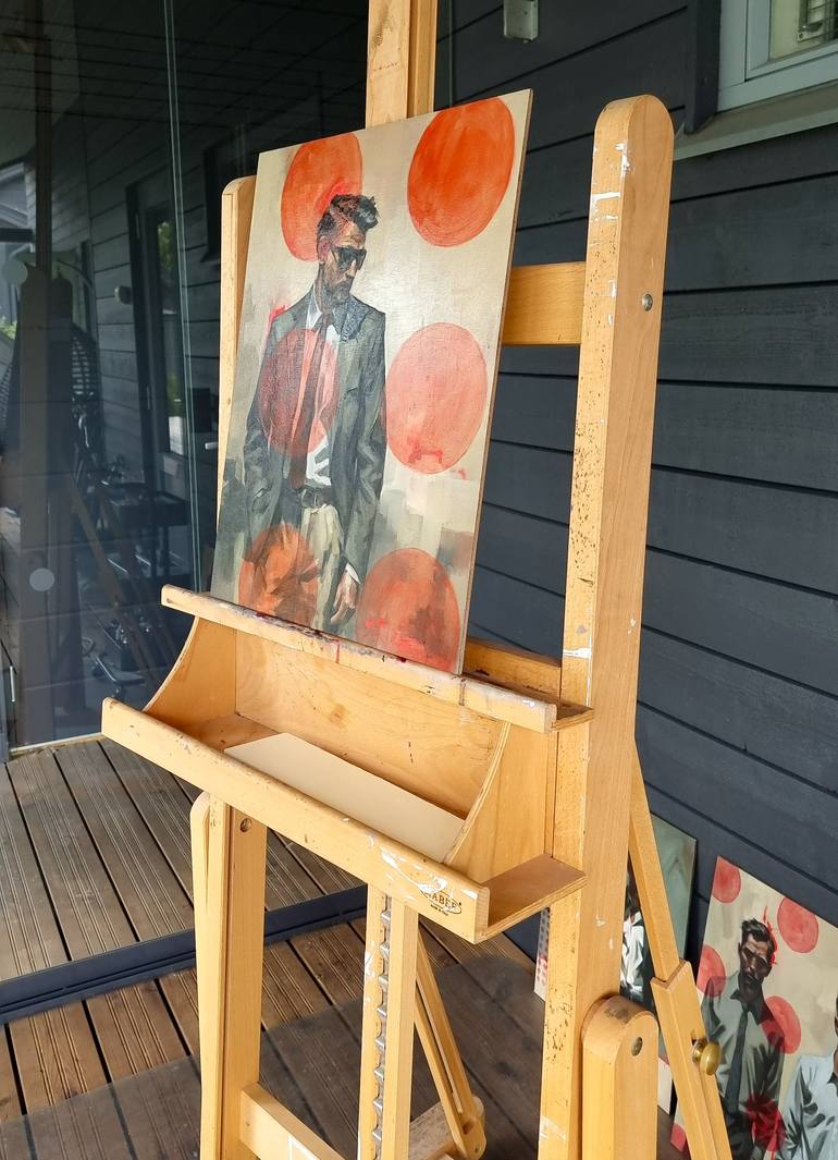 Original Portraiture Men Painting by Artmoods Tp