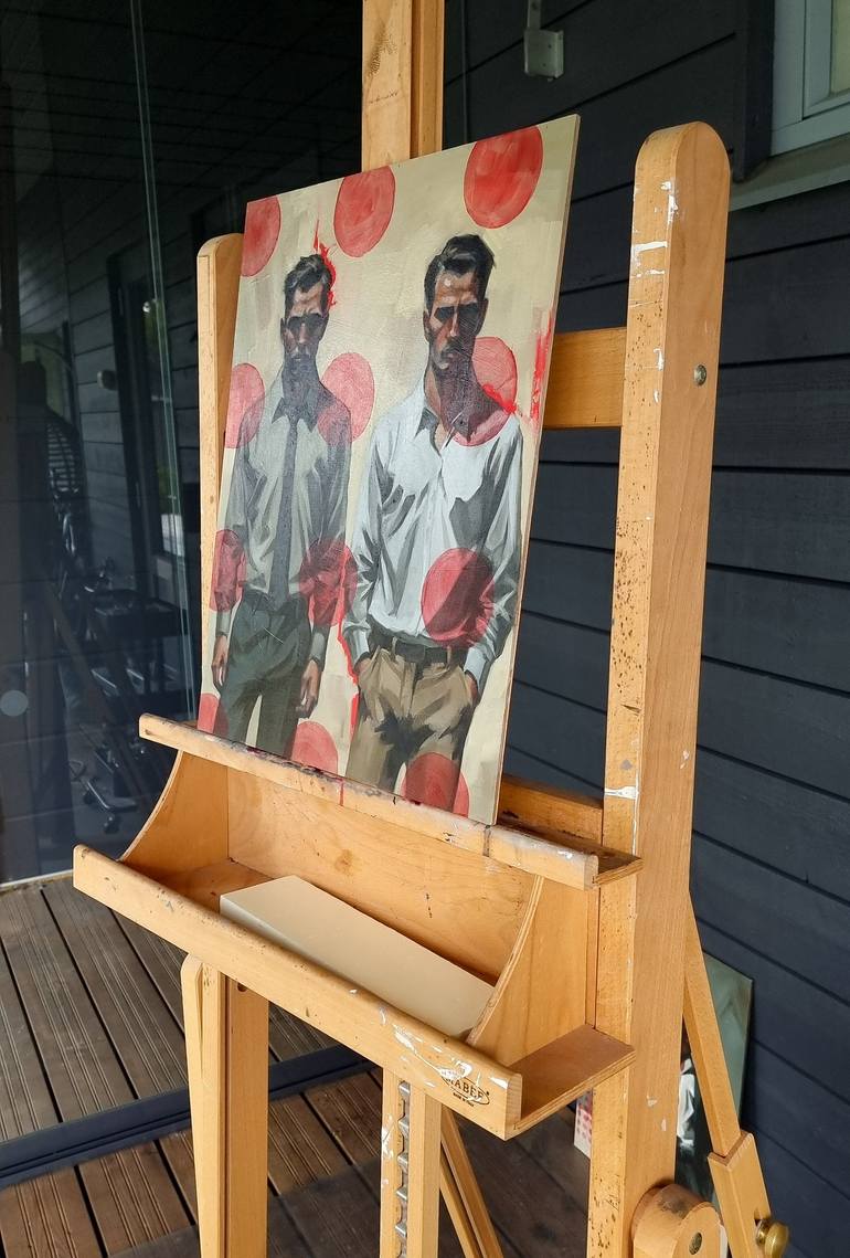 Original Portraiture Men Painting by Artmoods Tp