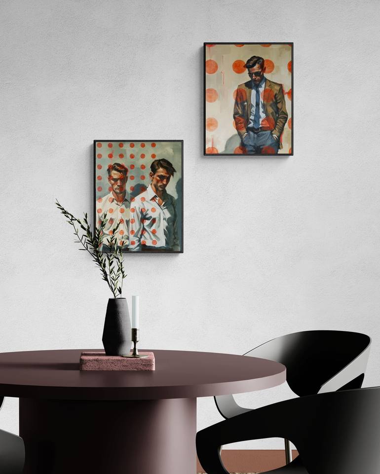 Original Portraiture Men Painting by Artmoods TP