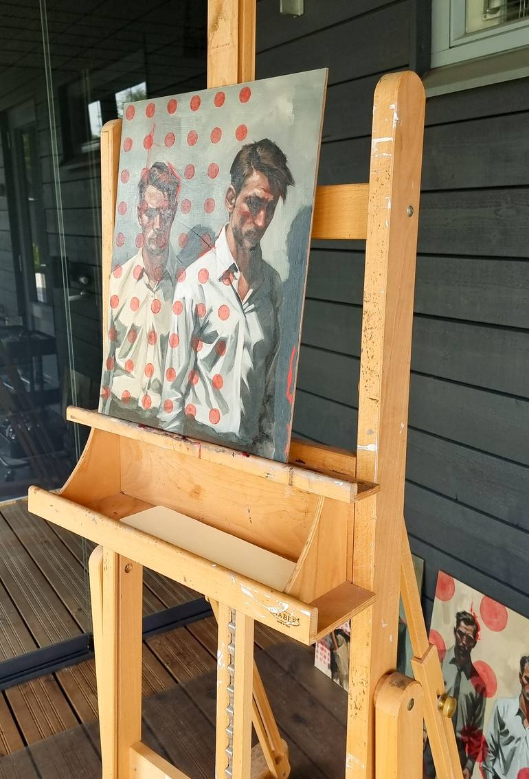 Original Portraiture Men Painting by Artmoods Tp