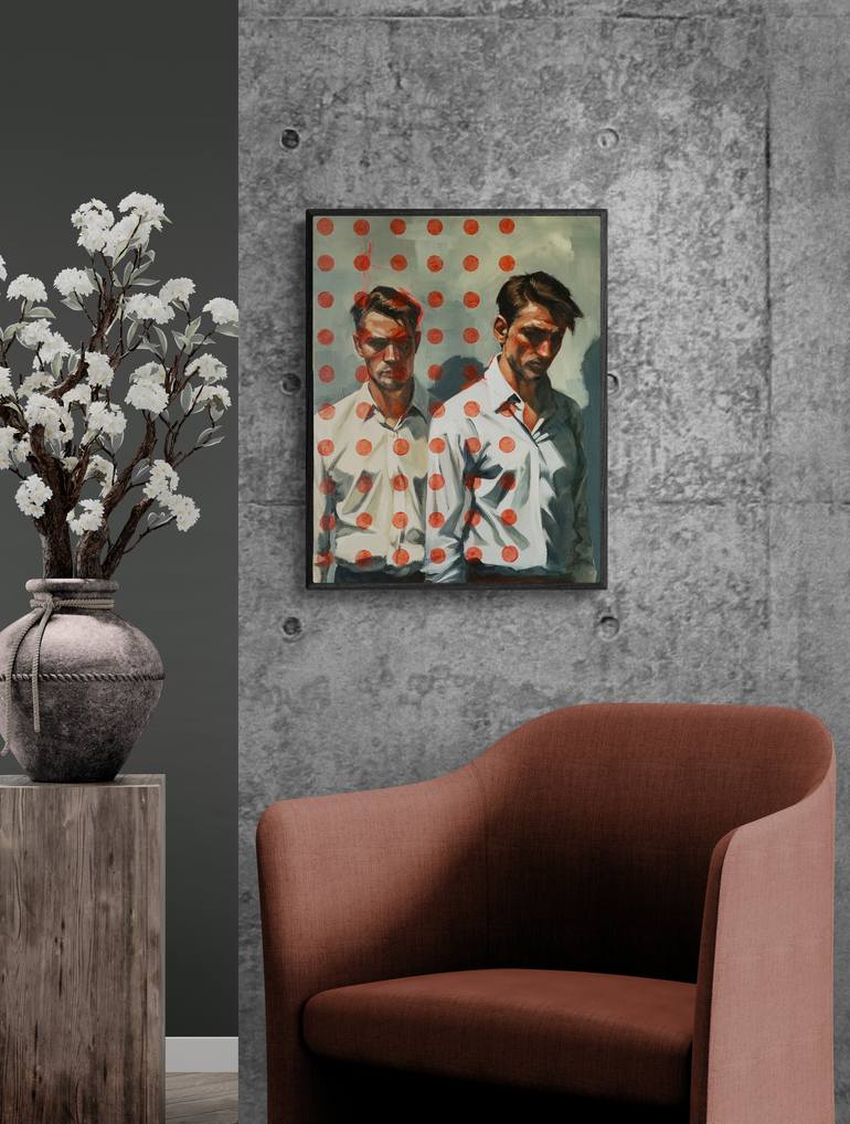 Original Portraiture Men Painting by Artmoods Tp