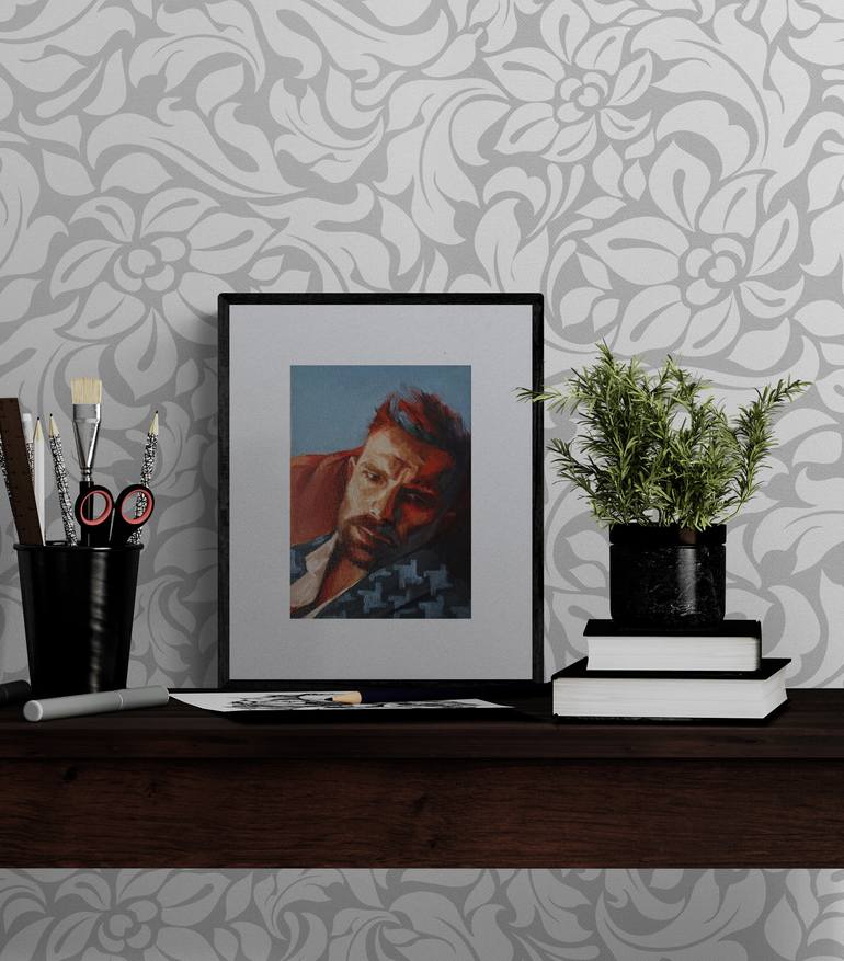 Original Expressionism People Painting by Artmoods Tp